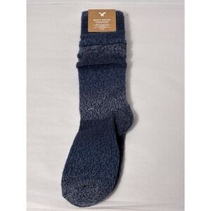 NEW! American Eagle boot sock Women's Sz 6-10 Blue Knit